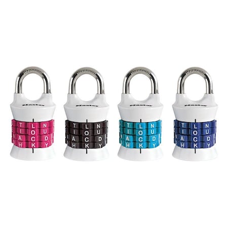 Master Lock Master Lock 1-1/2 in. W Metal 4-Dial Combination Combination Padlock 1535DWD